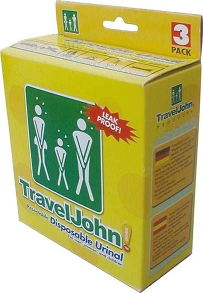 TravelJohn Einweg Urinal unisex (3 Stück)