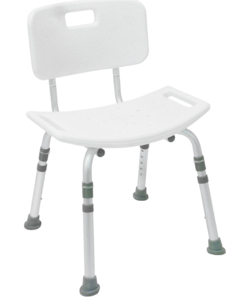Duschhocker Duro mit Rückenlehne