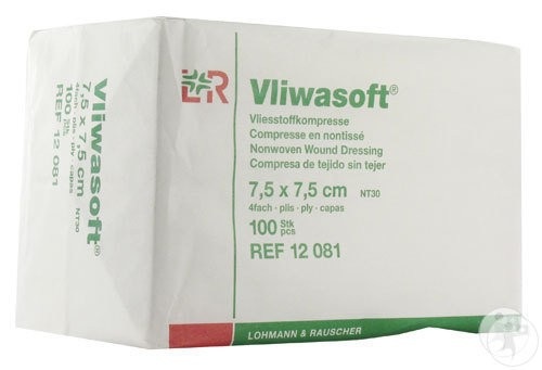 Lohmann & Rauscher Vliwasoft® Vliesstoffkompresse 7,5 x 7,5 cm