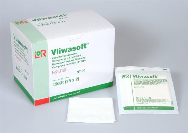 Lohmann & Rauscher Vliwasoft® Vliesstoffkompresse 5 x 5 cm