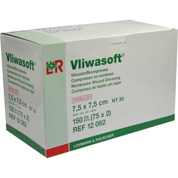 Lohmann & Rauscher Vliwasoft® Vliesstoffkompresse 7,5 x 7,5 cm