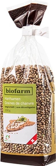 Biofarm Hanfsamen ungeschält Knospe (200g)