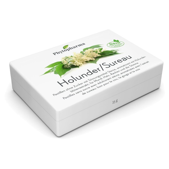 Phytopharma Holunderblüten Pastillen (40 Stück)