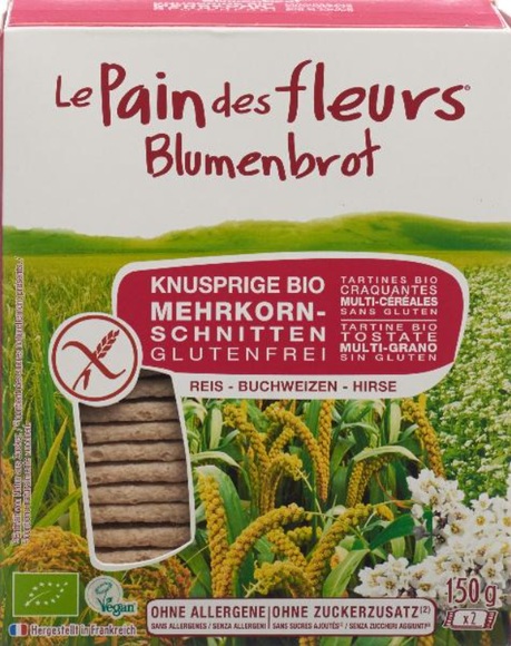 Le Pain des fleurs Knusprige Schnitten Mehrkorn (150 g)