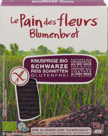 Blumenbrot Schwarzer Reis bio (150g)