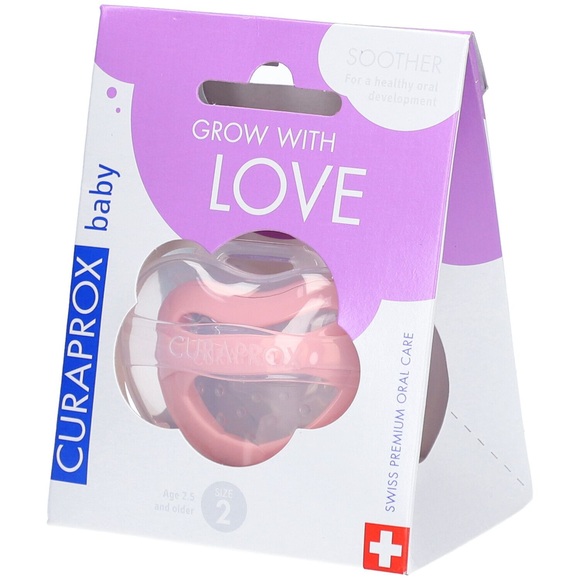 Curaprox Baby Schnuller Gr2 rosa single 1 Stück