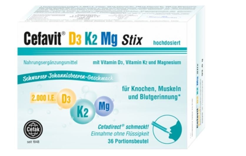 Cefavit D3 2000 K2 Mg Kapsel (60 Stück)