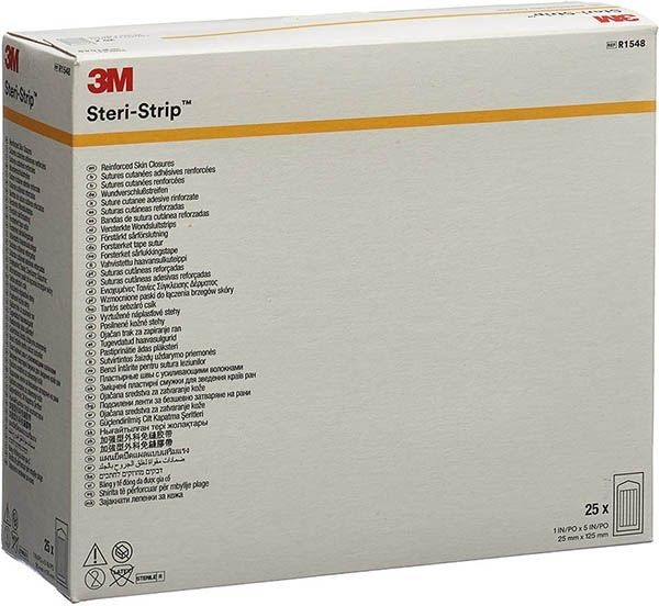 3M 25x125mm weiss verstärkt (25x4 Stück)