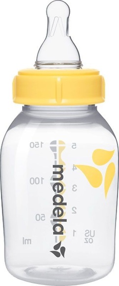 medela Muttermilchflasche 150 ml mit Sauger S Langsamer Fluss - Gr.125ml-250ml