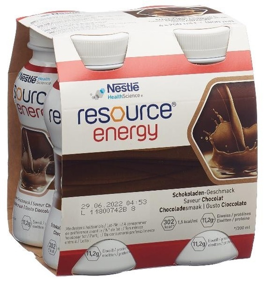 resource Energy Schokolade (4x200 ml)
