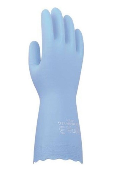 sanor Handschuhe PVC M blau (1 Paar)