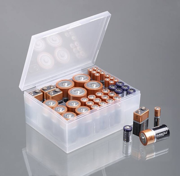 Batterien-Aufbewahrungs-Box, Transparent
