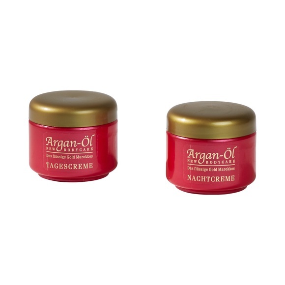 Bio-Vital Pflegeset Argan-Öl 2 x 125 ml, Tag & Nacht Creme