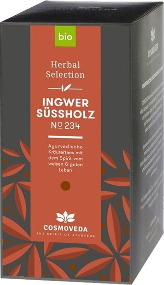 Cosmoveda Ingwer Süßholz Tee Bio - 20 Beutel
