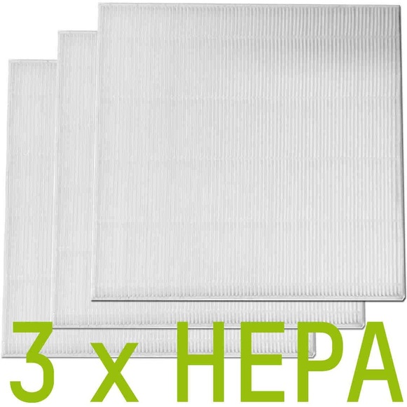 ecofort HEPA-Filter Pack (3 Stück) für ecofort ecoQ 9L steady Ersatzfilter für Entfeuchter