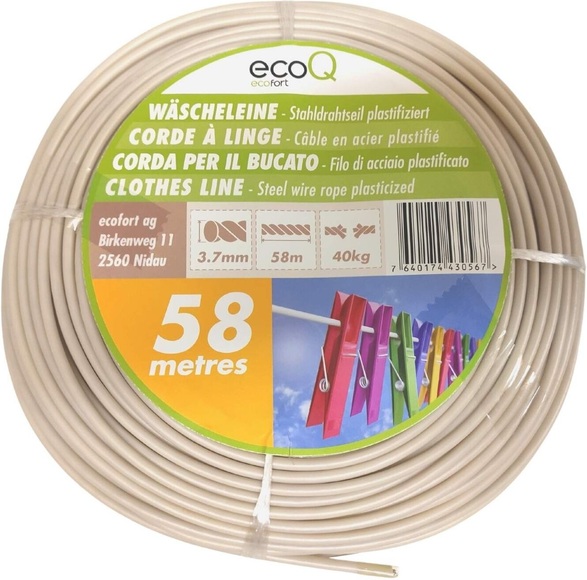 ecofort ecoQ Wäscheleine 58M Wäscheleinensysteme