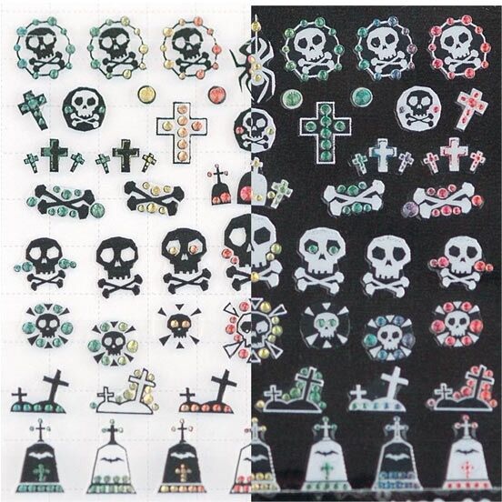 LCN Nail Art Sticker Black and White