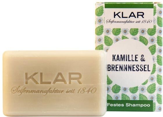 KLAR Festes Shampoo Kamille & Brennnessel, 100 g