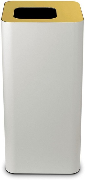 Abfallbehälter PURE Volumen 100 l, BxHxT 385 x 800 x 385 mm weiß