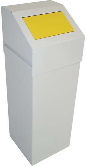 Abfalltrennsystem Volumen 65 l mit gelbem Deckel