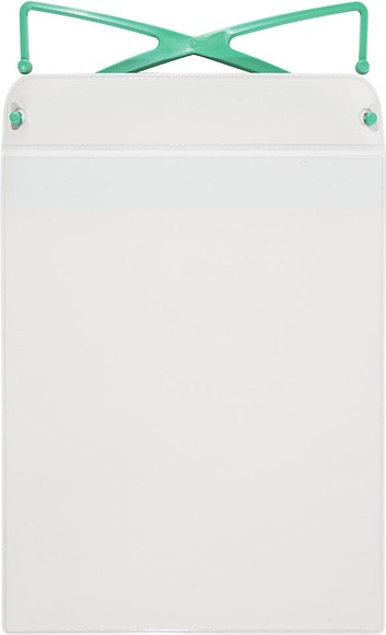 Einstecktasche, magnetisch mit Haken und Magnetstreifen, für Papierformat DIN A5 HxB 260 x 155 mm, Hochformat, VE 25 Stk