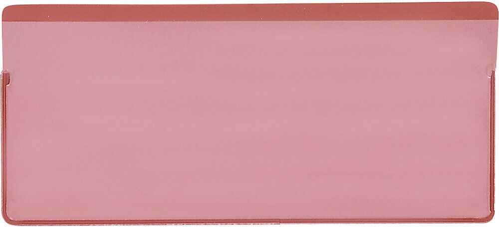 Etikettentaschen, VE 50 Stk mit Magnetstreifen BxH 110 x 50 mm, rot