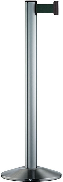 Gurtpfosten Aluminium, satin Gurtfarbe Grün