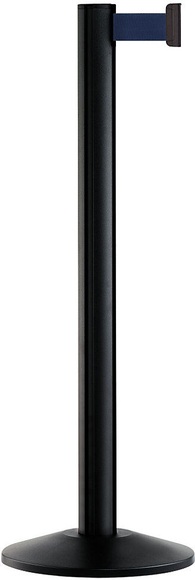 Gurtpfosten Aluminium, schwarz Gurtfarbe Navy