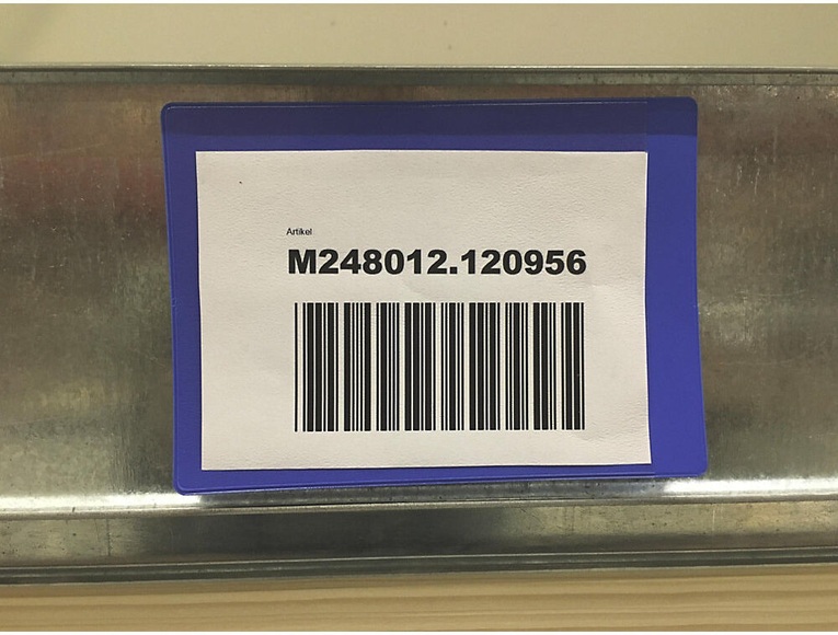 Dokumententaschen mit Magnetstreifen, VE 50 Stk BxH 160 x 115 mm, DIN A6, blau