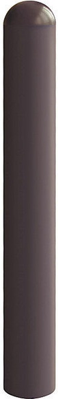 City-Poller Höhe 1250 mm, zum Herausnehmen, mit Dreikantverschluss Ø 76 mm, 2 Kettenösen