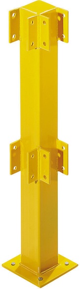 Pfosten für Sicherheitsgeländer für den Innenbereich Höhe 500 mm für 1 Balken, Eckpfosten