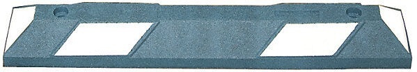 Radstopp LxBxH 900 x 150 x 100 mm blau / weiß reflektierend