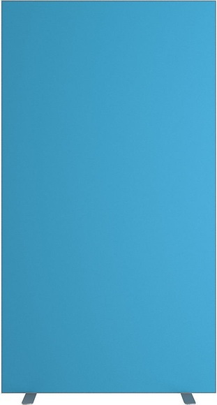 Trennwand easyScreen einfarbig blau, Breite 940 mm