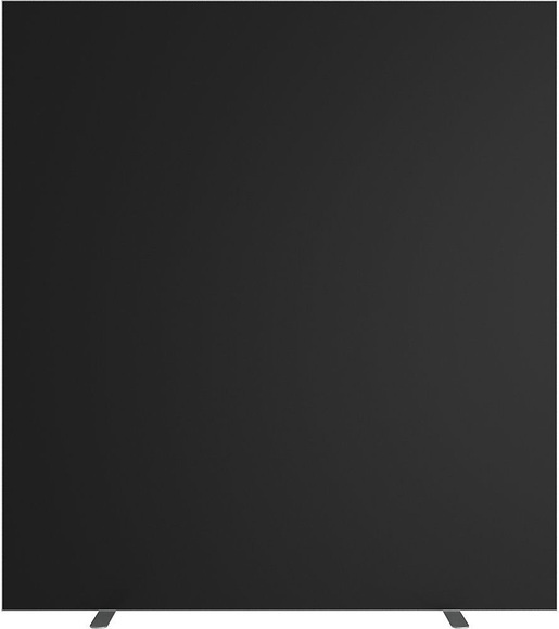 Trennwand easyScreen einfarbig schwarz, Breite 1600 mm