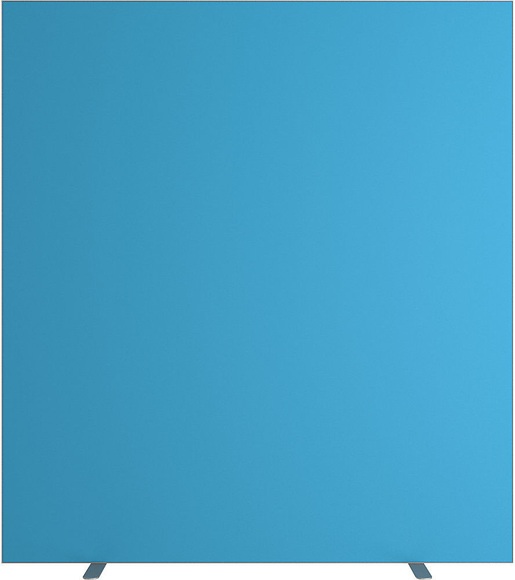 Trennwand easyScreen einfarbig blau, Breite 1600 mm