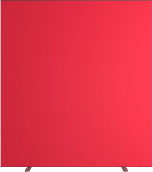 Trennwand easyScreen einfarbig rot, Breite 1600 mm