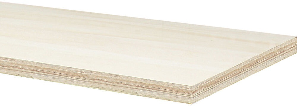 Multiplex-Arbeitsplatte für 1 Unterschrank Breite 680 mm