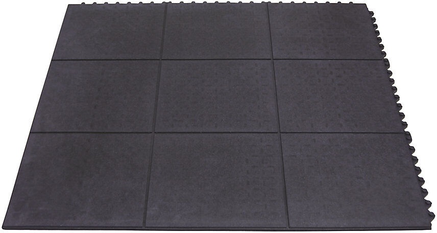 Yoga-Matte NBR Industrie, HxBxT 17 x 900 x 900 mm schwarz, geschlossene Oberfläche