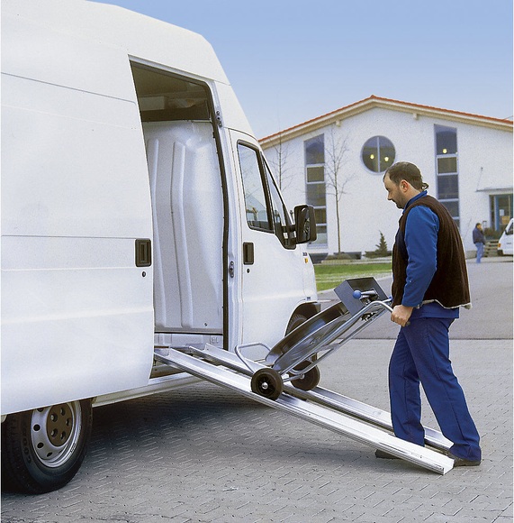 Aluminium-Verladeschiene Tragfähigkeit 350 kg Fahrrinnenbreite 150 mm, 1 Paar