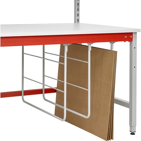 Kartonagentrennbügel für Untertischmontage HxT 550 x 850 mm