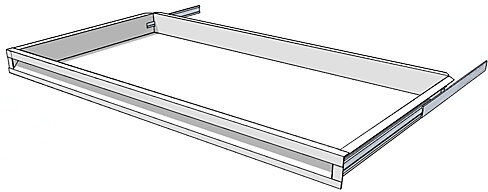 Schublade für Regal-Schranksystem Höhe 65 mm für Regaltiefe 500 mm