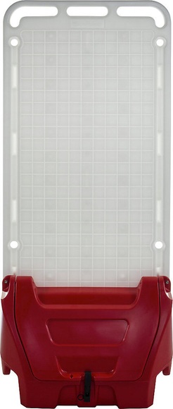 Mobile Universal-Stellwand mit Deckel, Dichtung, Verschlussriegel rot