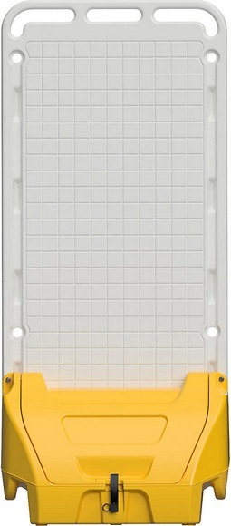Mobile Universal-Stellwand mit Deckel, Dichtung, Verschlussriegel gelb, ab 5 Stk