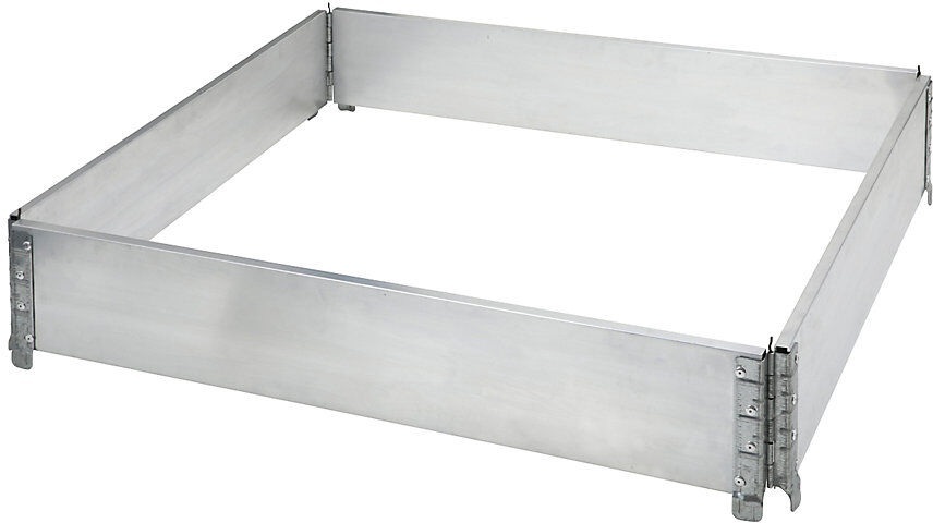 Aluminium-Aufsatzrahmen, VE 2 Stk für Paletten 1200 x 800 mm mit 4 Scharnieren, ab 5 VE