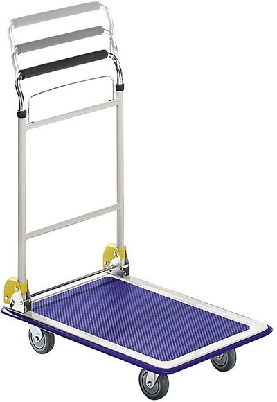 Plattformwagen MAX Teleskop-Schiebebügel, klappbar Tragfähigkeit 200 kg