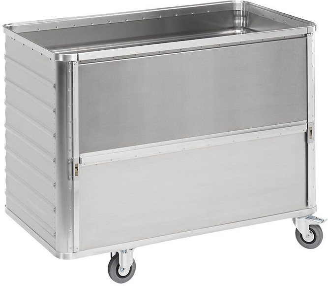 Alu-Kastenwagen, absenkbare Seitenwand ohne Deckel Volumen 650 l