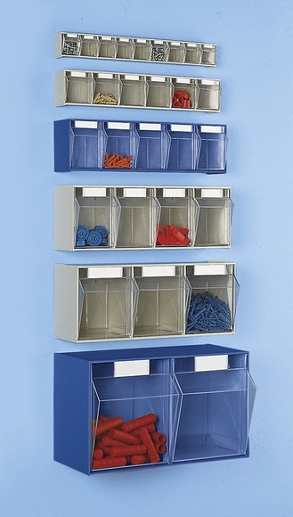Klappkasten-System Gehäuse-HxBxT 353 x 600 x 299 mm 2 Kästen, blau, ab 10 Stk