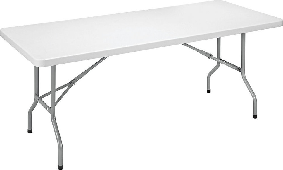 Klapptisch, mit Kunststoffplatte Höhe 740 mm BxT 1830 x 760 mm