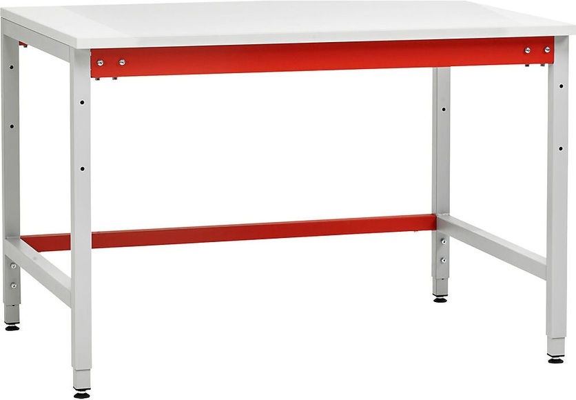 Pack- und Arbeitstisch silbergrau HxBxT 780 x 1200 x 900 mm
