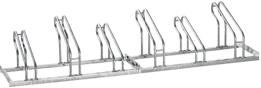 Fahrradständer zu Flachdachüberdachung für einseitige Überdachung mit 12 Stellplätzen